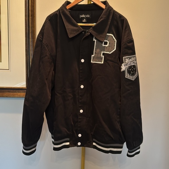 Pelle Pelle vintage all American Black bomber Jacket EUC 4XL - Picture 10 of 15